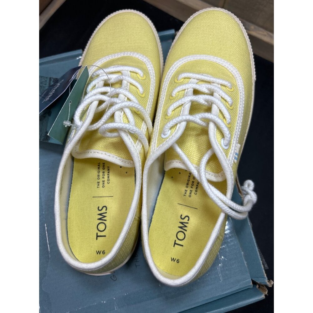 Toms Womens Carmel Sunshine Heritage Canvas Sneakers W6 - Picture 6 of 12